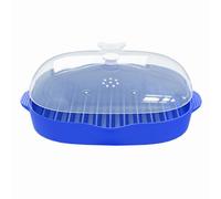 Microwave Bacon Rack, Grill, Tray with Splatter Lid, Large Capacity Cooking, 1 Piece, 9inch