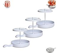 Microwave Barbecue Grill, Microwave Bacon Cooker, Microwave Bacon Dish, Bacon Grease Saver with Strainer, Bacon Wizard Microwave Crispy Bacon Maker, For Oven Cooking (3 Pcs)