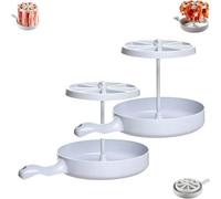 Microwave Barbecue Grill, Microwave Bacon Cooker, Microwave Bacon Dish, Bacon Grease Saver with Strainer, Bacon Wizard Microwave Crispy Bacon Maker, For Oven Cooking (2 Pcs)