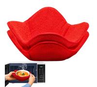 Microwave Bowl Cozy, 2-Piece Heat Proof Dish Holder Set, Anti-Scalding Microwave Rack for Safe Meal Prep, Kitchen, Apartment, Camping, and Everyday Home Cooking Convenience 9.84x8.27 Inch