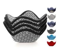 Microwave Bowl Cozy Huggers Set of 4 - for Hot and Cold Bowls, Plates and Dishes Bowl Holder for Microwave (Black and White)