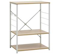 Microwave Cabinet Storage Kitchen Utensil Holder Rack Engineered Wood vidaXL