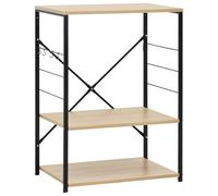 Microwave Cabinet Storage Kitchen Utensil Holder Rack Engineered Wood vidaXL