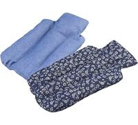 Microwave Ceramic Beads Blue and Red Tartan Pattern Hot Water Bottle