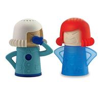 Microwave Cleaner Plastic Angry Mom with Fridge Odor Absorber Cool Mom for Home Kitchen Cleaner Tool Steam Clean Crud Disinfects with Vinegar and Water