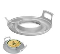 Microwave Cool Caddy with Handles - Microwave Bowl Cozy Heat Resistant, Microwave Plate Tray, Microwave Bowl Holder, Microwave Handle Tray Hot Bowl Holder, Microwave Dish Carrier for Bowls, Plates