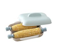 Microwave Corn Cooker - and Seafood Steamer, BPA Free Basket Handle Lid, Quick Healthy Steaming, Compact, Easy Clean Kitchenware | Corn on the Cob Steamer