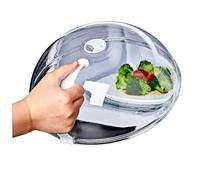Microwave Cover for Food BPA-Free Transparent Microwave Splatter Cover with Steam Vents and Handle Heat Resistant Microwave Splatter Guard Keeps Microwave Oven Clean and Food Fresh ..