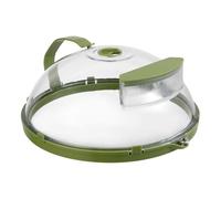 Microwave Cover - Transparent Cooking Lid, High Temperature Resistant Protection, Easy Grip Middle Handle, Multipurpose Splash Guard with Lift Design