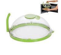 Microwave Cover - Ventilated Transparent Reusable Heat Resistant | For Warming Food in the Microwave - For Fruit, Meals, Soup, Heating, Steaming, Office and