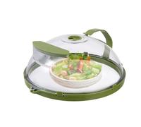 Microwave Cover with Handle, Clear Microwave Splatter Cover for Food, High Temperature Resistant, Anti-Splatter Guard with Steam Vents for Plates Bowls Meal Prep