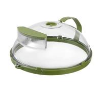 Microwave Dish Lid - Anti-Splash Plate Cover, Transparent, Ventilated Protection, Cooking Protection Top, Practical Kitchen Tool, Dishwasher Safe Plate Lid for Drying On The Counter