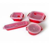Microwave Dish Set 2X Steamer 1.5 & 2.8L 1X Rice Cooker 1X Pasta Cooker