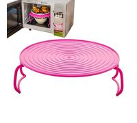 Microwave Double Plate Stacker | Microwave Stackable Tray | Foldable And Reusable Air Fryer Tray For Egg Custard Flexible Handles Dishwasher Safe