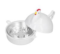 Microwave Egg Boiler 4 Egg Cooker Chicken Shaped Poachers Boiled Egg Cooker for Hard Soft BoiledEggs,Egg Cookersteamer Rapidegg Cooking Appliances
