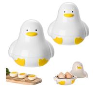 Microwave Egg Boiler, Electric Egg Cooker, Duck Shaped Poachers Boiled Egg Cooker, 4 Egg Microwave Egg Cooker,Rapid Egg Poachers for Soft and Hard Boiled Egg, Egg Steamer Kitchen Gadget