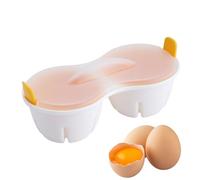 Microwave Egg Boiler - Hardboiled 2-Cavity Maker | Eggs Poachers Boiled Egg Cooker | Boiled Eggs Maker With Lid, Cooking Accessories, Microwave Boiler Poacher For Breakfast