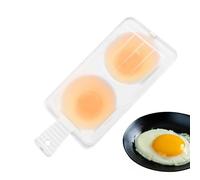 Microwave Egg Bowl | 2 Eggs Microwavable Egg Cooker - Dishwasher-Safe Poached Egg Cup with Lid and Handle for Quick Breakfasts, Lunches, Dinners