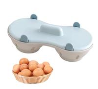 Microwave Egg Cooker Twice | Microwave Egg Cooker With 2 Holes | Egg Steamer For The With Lid | Heat Resistant Steam Cooker For Sandwiches D