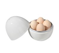 Microwave Egg Maker - 3 Eggs Boiler Cooker, Kitchen Steaming Tool, Quick Egg Preparation | Compact Steamer Appliance, Hard Soft Boiled Cooking Device with Breakfast Meal Preparations Accessory