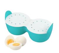 Microwave Egg Poacher - 7 Inches Silicon Egg Poacher É Maker Cups | Silicone È Coddler | 2 Cavity Non-Stick Ê Boiler Mold Cup | Ëggs Poaching Cups Ēggs Poachers Dishwasher Safe