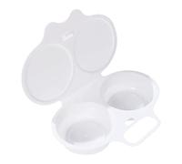 Microwave Egg Poacher, Microwave Egg Cooker with 2 Eggs, Double Egg Steamer, Egg Cooker, Poacher, Breakfast Egg Set, Egg Cooker, Poached Egg Rings, Poached Egg Cups for Kitchen Hotels