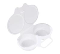 Microwave Egg Poacher - Steamer Cups, Egg Maker Set | Poached Device 2 Capacities, Quick Cups For Microwave, Home Kitchen Container, Cooking Gadget Po