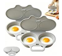 Microwave Egg Poacher to Poach 2 Eggs for Kitchen Cooking Tool | Poached Egg Maker Microwave with Lid & Handle,Quick-Heat Microwave Egg Cooker,Nonstick Poached Egg Maker