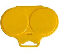 Microwave Egg Poacher with Lid & Handle - Dual Cavity Microwave Egg Cooker | Microwave Egg Fryer,Microwave Maker for 2 Eggs Eggwich & Egg McMuffin
