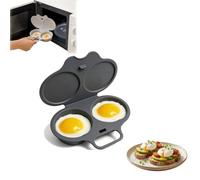 Microwave Egg Poacher With Lid & Handle,Dual Cavity Microwave Egg Poacher，A | Egg Poacher Microwave, Reusable Nonstick Poached Egg Maker, Quick Oil-Free Cooking For Home Breakfast, Kitchen Gadgets