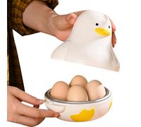 Microwave Egg Steamer | Hardboiled 4-Capacity Maker | Boiler Steamer Gadgets Cook Soft and Hard Boiled Egg, Duck-shaped Microwave Poacher