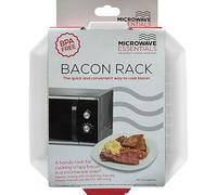 Microwave Essentials Bacon Rack, BPA-Free, Microwave Cooking Tray with Fat Draining Channels