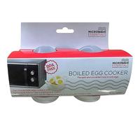 Microwave Essentials Boiled Egg Cooker, BPA-Free, Twin Pack with Removable Lids