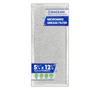 Microwave Filter Replacement 5.78" x 12.91" Fits W10208631A Whirlpool Microwave Grease Filter - Aluminum Mesh Screen Filters - Freshens and Filters Kitchen Air in Over the Stove Oven Vent Fan (1-Pack)