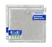 Microwave Filter Replacement for GE WB02X11534 Microwave Grease Filter 6-3/8” X 6-3/4” Fit’s Samsung DE63-00666A Microwave Oven Air Vent Filter (2-Pack)