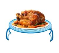 Microwave Folding Tray - Multipurpose Microwave Tray Rack, Oven Plate Stacker | Steam Cooking Tray with Flexible Handles, Compatible with Air Fryer, Soup