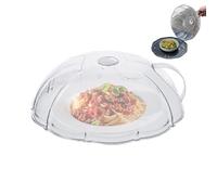 Microwave Food Splatter Cover - PC Clear Heating Dome, Anti Splash Kitchen Guard, Ventilated Cooking Protector, Lightweight Reheat Shield for Appliance Range Counter | Household Culinary for Preparae