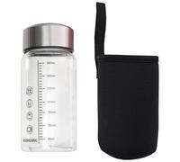 Microwave Friendly Portable Glass Bottle 350ml Capacity Temperature Resistant Construction for Hot Cold Beverages Unisex Cup