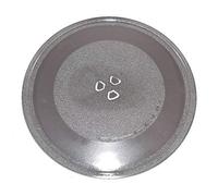 Microwave Glass Turntable Plate 320mm 3 Fixing Points Compatible with AEG, Baumatic, Belling, Breville, Cookworks, Currys, Daewoo, Frigidaire, Hinari, Hitachi Universal Replacement