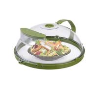 Microwave Guard, Heat Saving Microwave Plate, Spill Proof Ventilated Food Protector, Water Reservoir Food Splatter, Microwave Food Perfect for Food Meal Prep Dishes Microwave