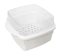 Microwave Heating Bowl, Steamer - Fish Steamer Cookware Container - Microwave Bowls with Lids for Home Kitchen - Healthy Steamer Pot for Seafood, Rice, Oatmeal
