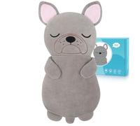 Microwave Heating Pad for Cramps Period Back Pain Relief Menstrual French Bulldog Plush Heated Pad for Pain Relief Heated Pads Stuffed Dog Animal Plush for Woman Men Neck Shoulder, Lavender Scented