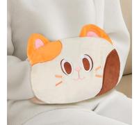 Microwave Heating Pad for Hand, Orange Cat Plush Pillow with One-Piece Muff Design, Microwavable Hand Warmer for Hands, Belly, Back, Multi-Use, Cozy Gift for Women and Girls- 9" x 13.3", 2.2 lbs