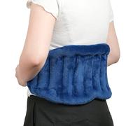 Microwave Heating Pad for Lower Back, Waist, Periods Cramps Pain Relief - Wearable Microwavable Heating Pads Heating Pad with Flax Seed for Hot & Cold Therapy, Unscented Heat Pack（Navy Blue）