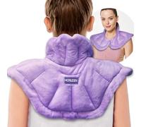 Microwave Heating Pad for Neck and Shoulders, Back Pain Relief with Moist Heated Neck Wrap and Shoulder Heating Pad Microwavable, Cold and Heat Therapy