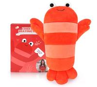Microwave Heating Pad for Pain Relief,13.1" Cuddle Lobster Plushie Heating Pad Plush for Unisex,Heated Pad for Back Pain Neck Shoulder Stress Relief,Animal Weighted Plush Heat Pad Gifts for Women Man