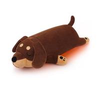 Microwave Heating Pads for Cramps & Period Pain Relief, Cuddle Weighted Dachshund Dog 1.76LB Heating Pad Plush Menstruation Heated Pad for Back Shoulder Stress Relief (Dachshund Dark Grey)