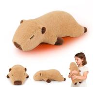 Microwave Heating Pads for Pain Relief, Capybara Weighted Plush Weighted Cuddle Animal 1.74LB Heating Pad Plush Menstruation Heated Pad for Back Shoulder Stress Relief, Heated Pad for Pain Relief