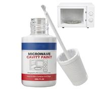 Microwave Interior Cavity Paint, 30ml Appliance Repair Touchup High Gloss Microwave Coating for Oven, Heat Resistant Enamel Paint Non Toxics, Safe Food Contact, Fix Scratches Chips Inside Microwaves