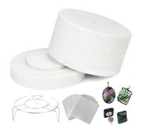 Microwave Kiln 7.7×4.3in Mini Kiln 22PCS/Set Microwave for Glass Fusing Small for Pottery Pottery Mini ART SUPPLIES.
